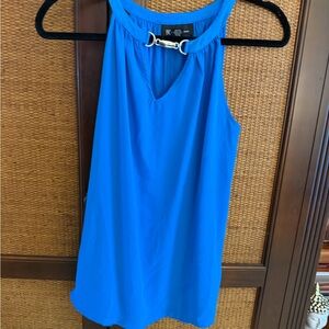 INC International Concepts Royal Blue Sleeveless Blouse